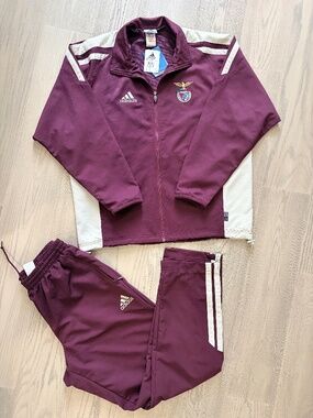 Adidas x S.L. Benfica, Soccer, Portugal Training Tracksuit Set, Vintage Y2K RARE